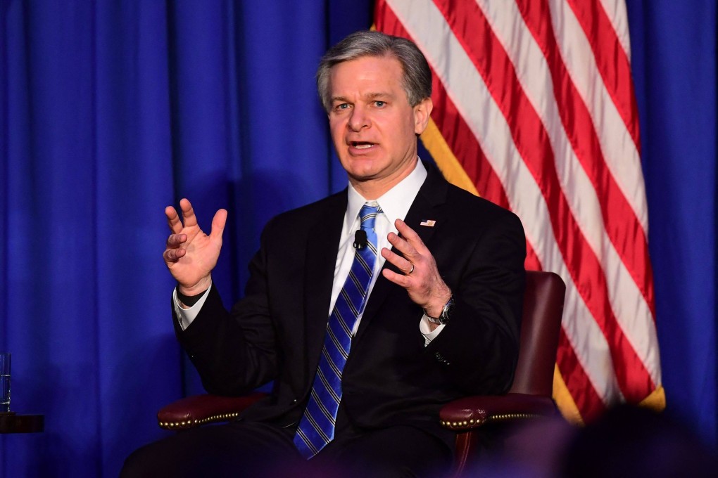 FBI director Christopher Wray. Photo: AFP