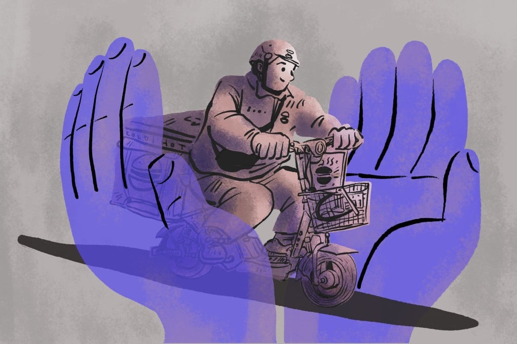Beijing is keeping up the pressure on labour rights in the delivery services sector. Illustration: SCMP