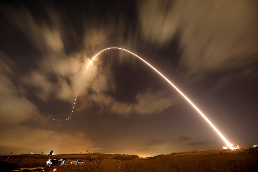 Israel’s Iron Dome system fires an interceptor missile as rockets are launched from Gaza in August 2018. Photo: Reuters