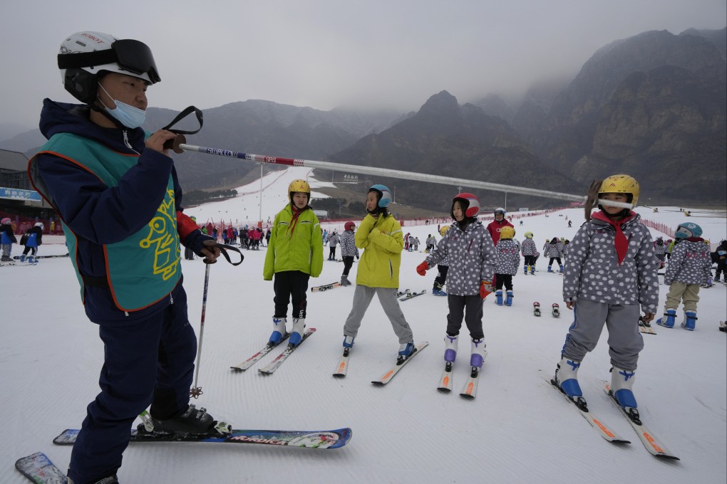 China has tried to boost participation in snow and ice sports since winning the  bid to hold the Beijing Winter Olympics. Photo: AP