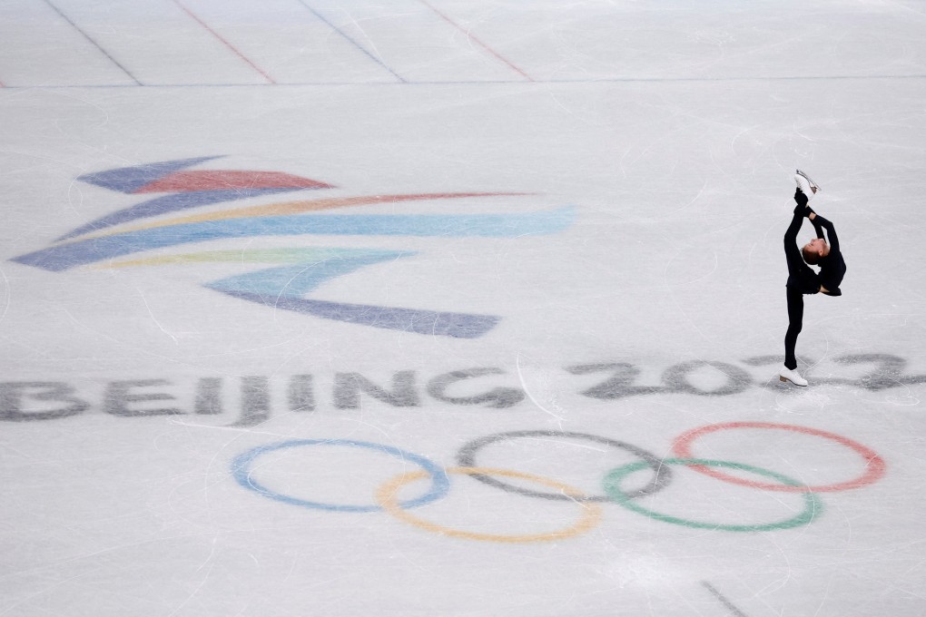 Anna Shcherbakova of the Russian Olympic Committee trains for the Beijing Winter Olympics. Photo: Reuters