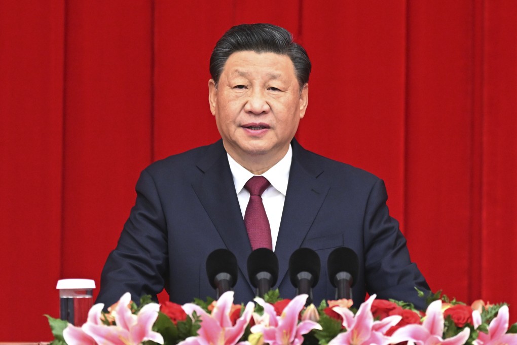 Chinese President Xi Jinping delivers a speech in Beijing on December 31, 2021. Photo: Xinhua