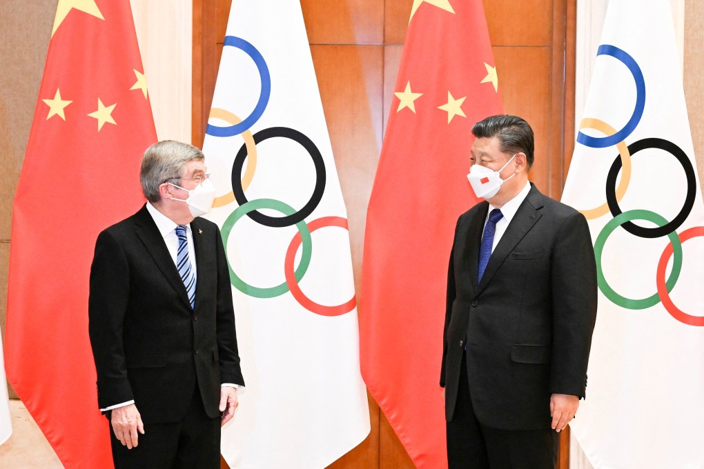 Chinese President Xi Jinping meets with International Olympic Committee (IOC) president Thomas Bach at the Diaoyutai State Guesthouse in Beijing. Photo: Xinhua