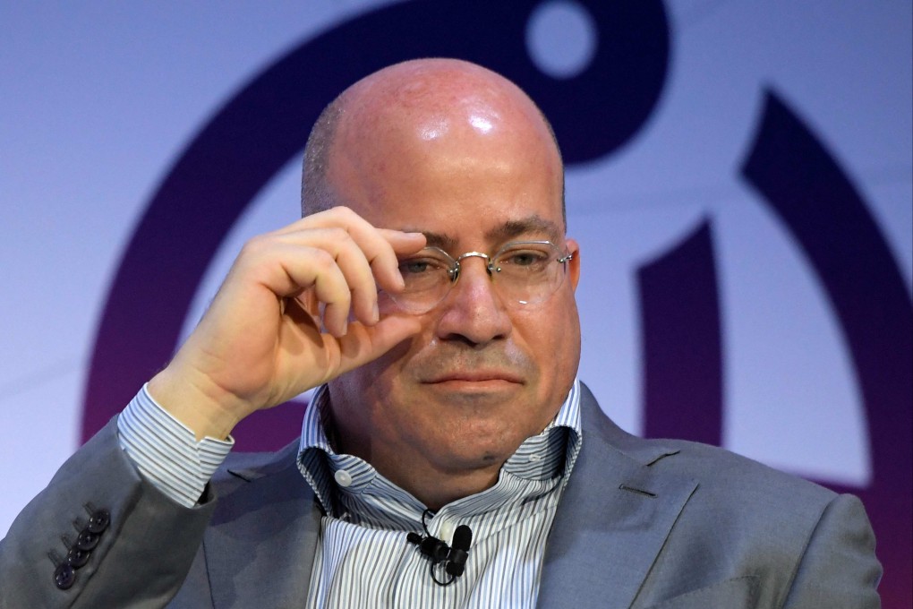 CNN President Jeff Zucker gives a speech on the first day of the Mobile World Congress in Barcelona in February 2018. Photo: AFP