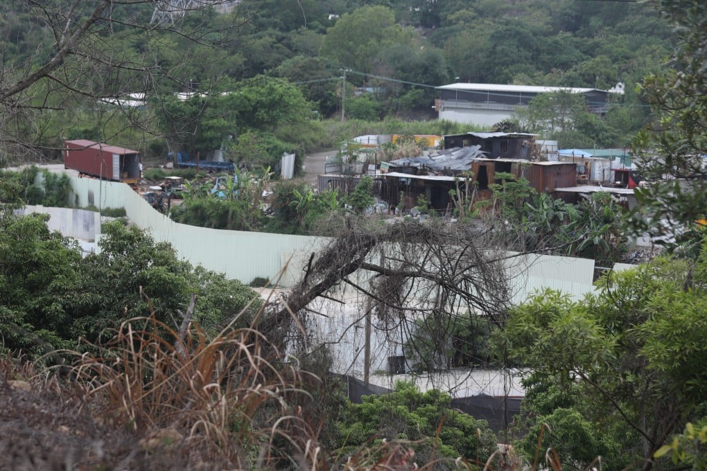 A brownfield site in Hung Lung Hang, New Territories, on May 28, 2021. Photo: Xiaomei Chen