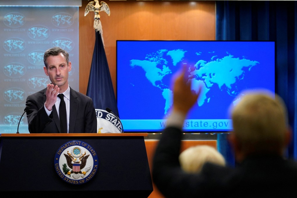 US State Department spokesman Ned Price says the US has an array of tools that it could deploy. Photo: Reuters