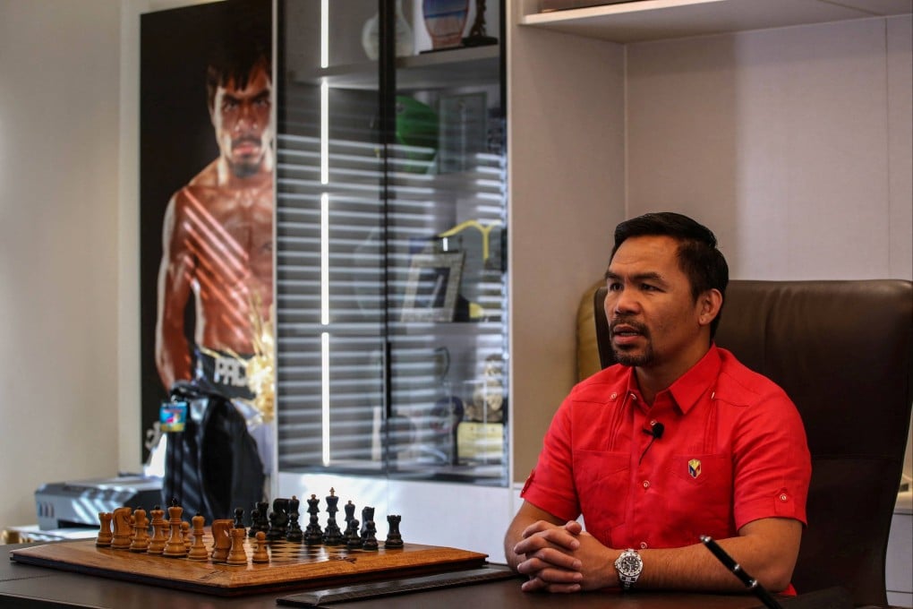 Philippine Senator Manny Pacquiao vows to chase Marcos’ billions if elected. Photo: AFP