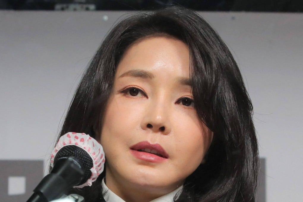 Kim Keon-hee, wife of South Korean presidential candidate Yoon Suk-yeol. Photo: AFP