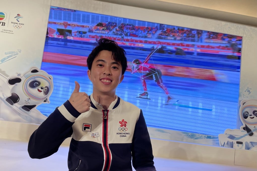 Short-track speed skater Sidney Chu. Photo: Chan Kin-wa