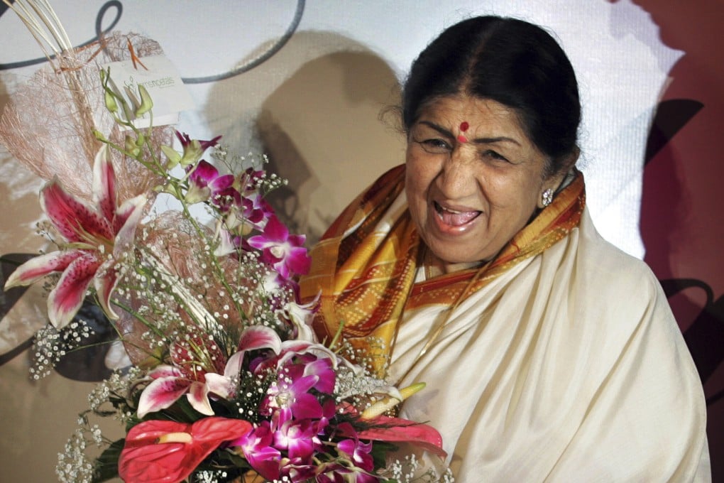 Lata Mangeshkar pictured at the launch of her album ‘Saadgi’ in Mumbai in 2007. Photo: AP