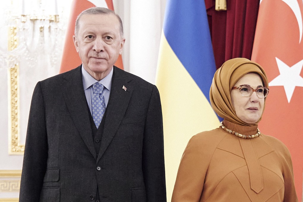 Ukrainian President Volodymyr Zelenskyy and his wife Olena in Kyiv, Ukraine on February 3. Photo: Ukrainian Presidential Press Office via AP