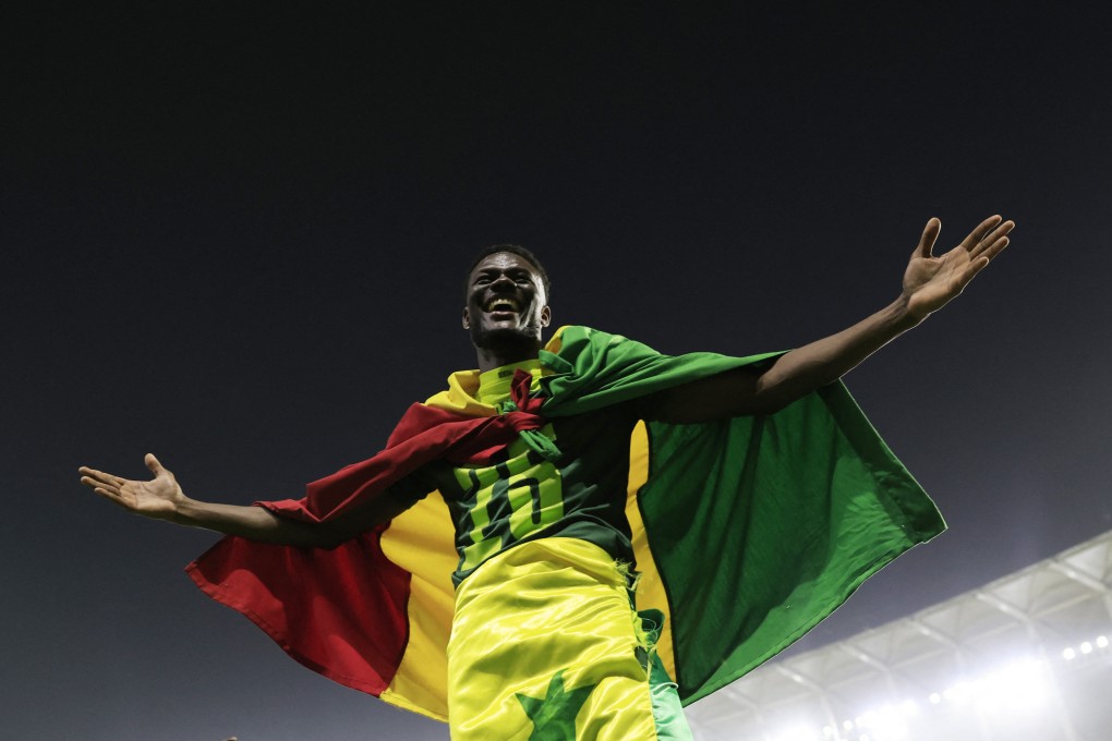 Senegal’s Mamadou Loum celebrates after winning the Africa Cup of Nations in Senegal’s capital Dakar on February 6. Photo: Reuters