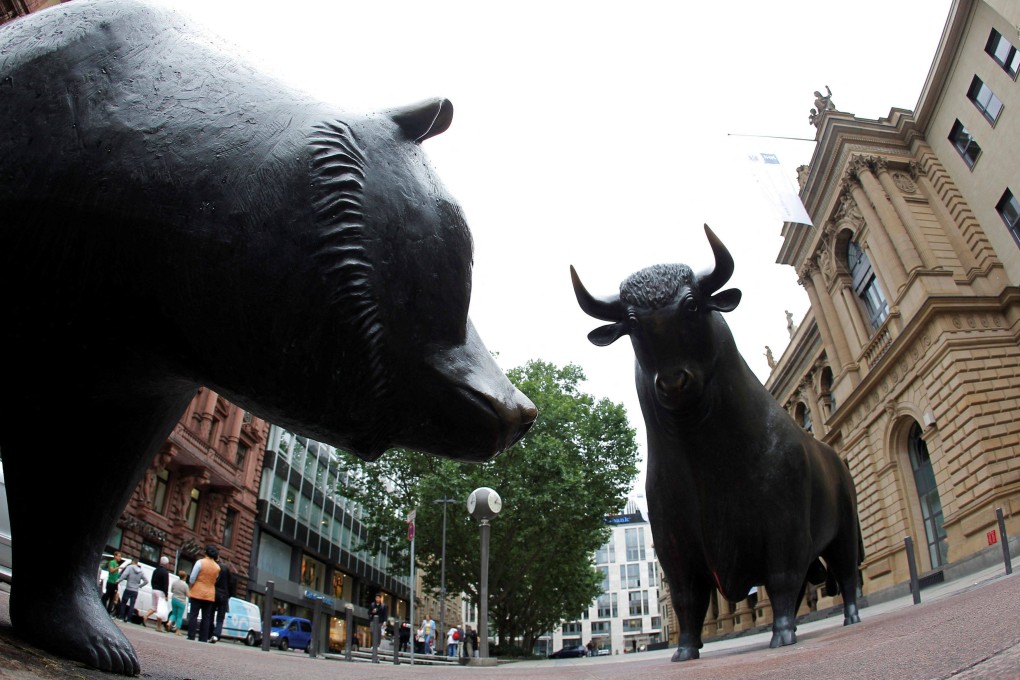 Bears are winning the day as stocks slide for a second day in Hong Kong on US red-flag list. Photo: Reuters