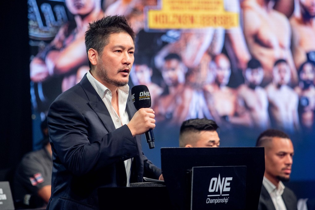 ONE Championship CEO Chatri Sityodtong speaks at a press conference. Photo: ONE Championship