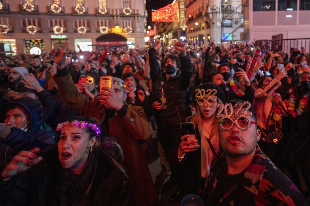 New Year’s celebrations in Madrid on January 1 this year. The issuance of sustainability-linked bonds is expected to see the strongest growth, more than doubling in 2022 to US$200 billion. Photo: AP