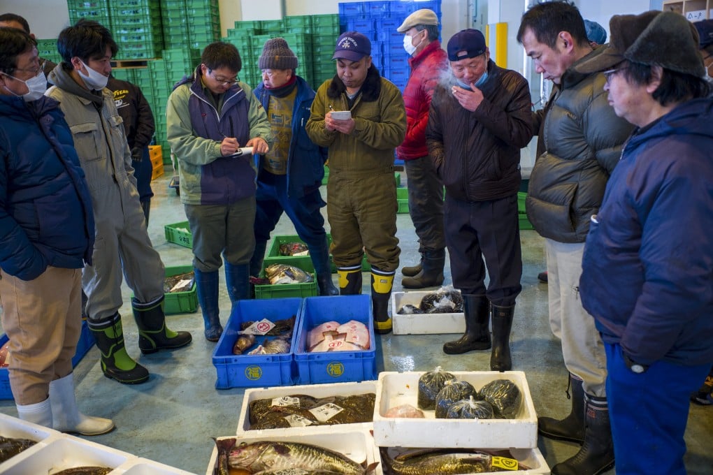 Buyers gather at a fish auction in Japan. Radioactive black rockfish 14 times the safe limit for human consumption were caught last month near Fukushima nuclear plant, leading to Japan suspending shipments. File photo: Bloomberg