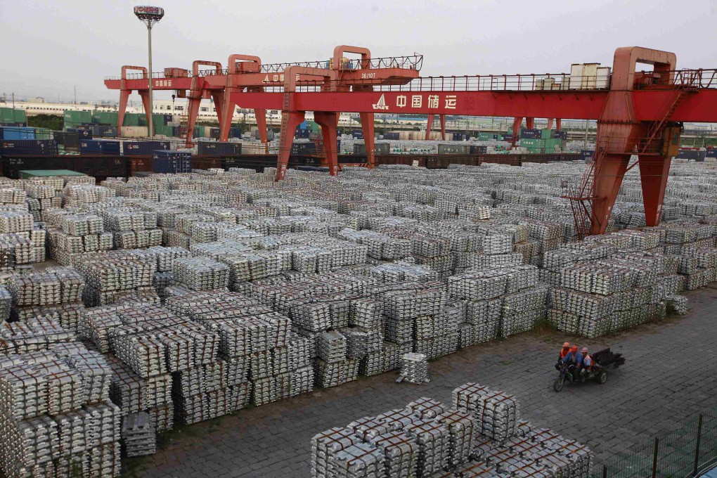 China is the world’s largest aluminium producer, with output rising by 8.6 per cent from a year earlier to 38.5 million metric tons in 2021, according to data from the National Bureau of Statistics. Photo: Reuters