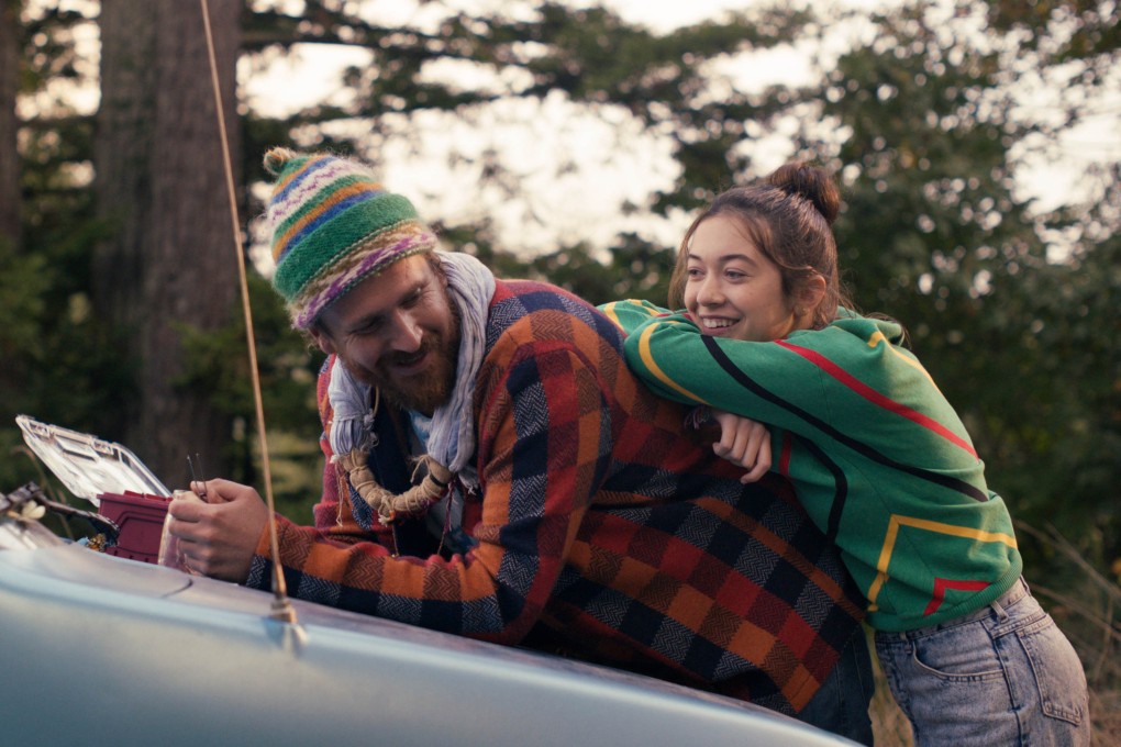 Jason Segel and Grace Kaufman in a still from The Sky Is Everywhere on Apple TV+, directed by Josephine Decker.