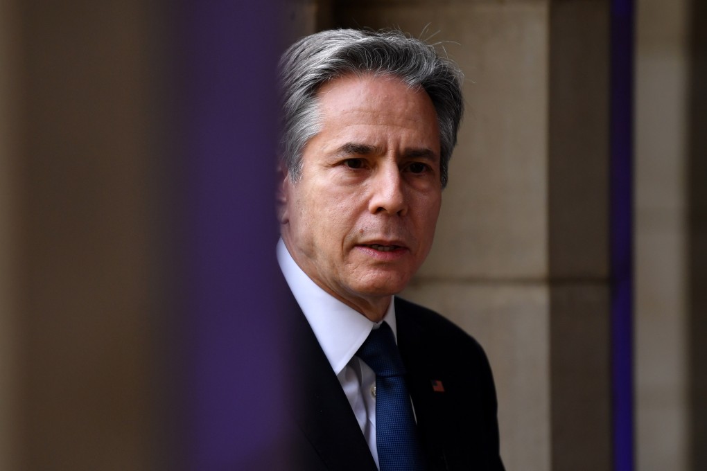 US Secretary of State Antony Blinken at the University of Melbourne on Thursday, ahead of Quad ministerial meetings being hosted by the Australian government. Photo: EPA-EFE
