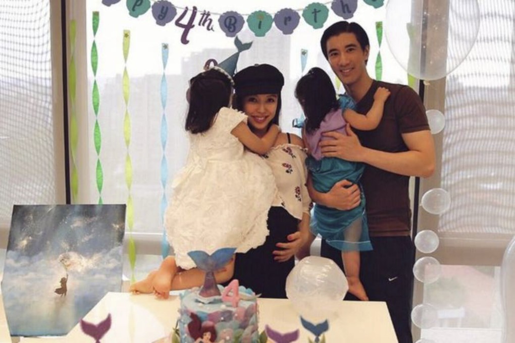 Wang Leehom (right) and Lee Jinglei celebrate at a birthday party during happier times. Photo: Instagram
