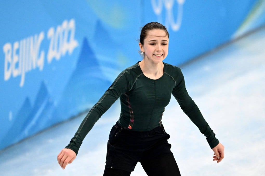 Russia’s Kamila Valieva attends a training session on Friday. Photo: AFP
