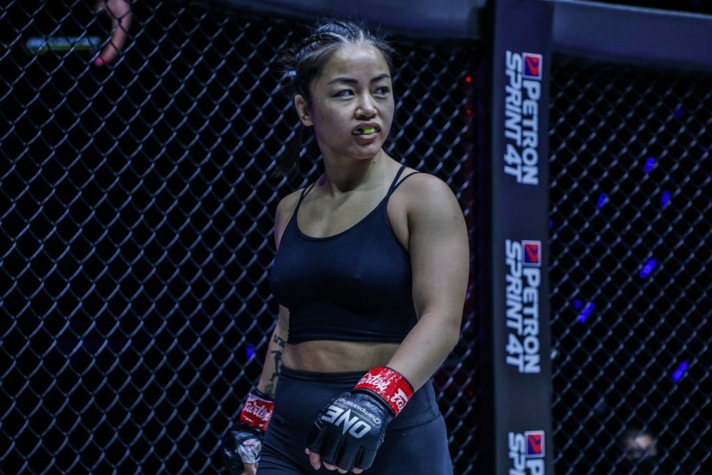 Bi Nguyen looks on before her fight against Ritu Phogat. Photo: Dux Carvajal/ONE Championship