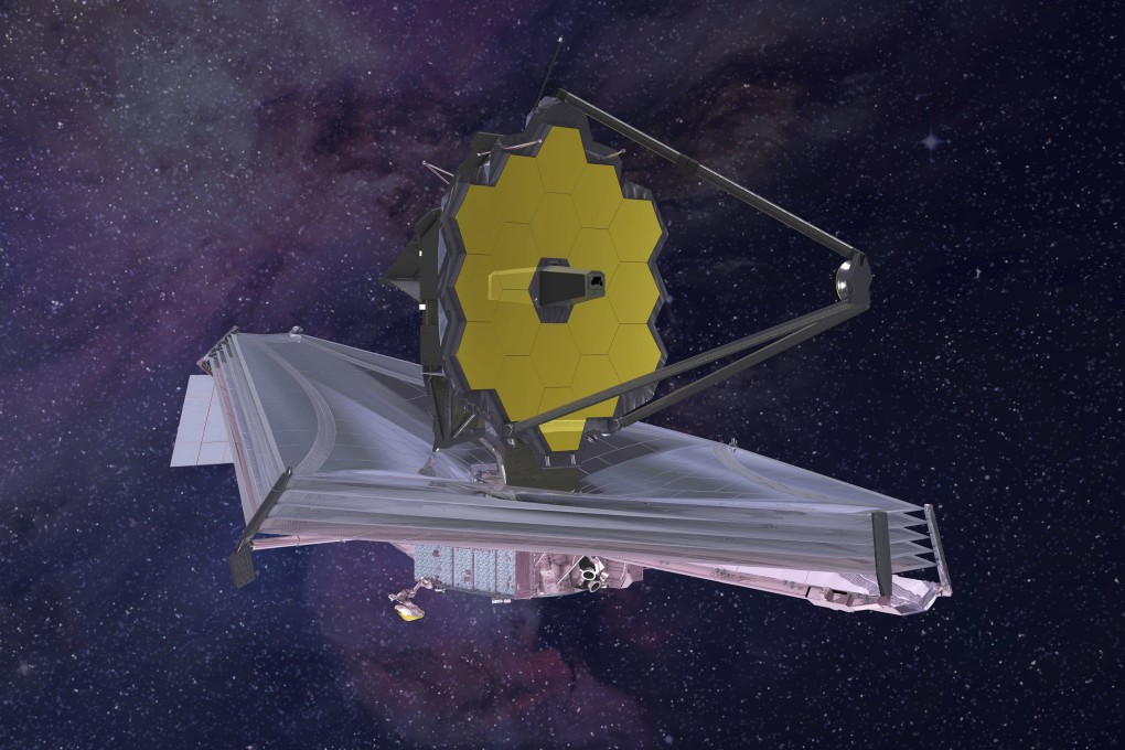 An artist’s rendering shows the James Webb Space Telescope’s golden mirror. Photo: Northrop Grumman/Nasa via AP