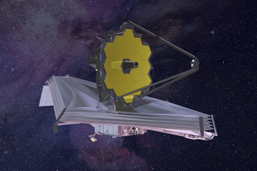 An artist’s rendering shows the James Webb Space Telescope’s golden mirror. Photo: Northrop Grumman/Nasa via AP