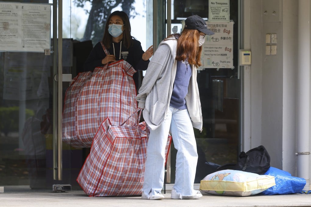 Students at Chinese University have been asked to move out of their dormitories as part of campus health measures against the coronavirus. Photo: Dickson Lee