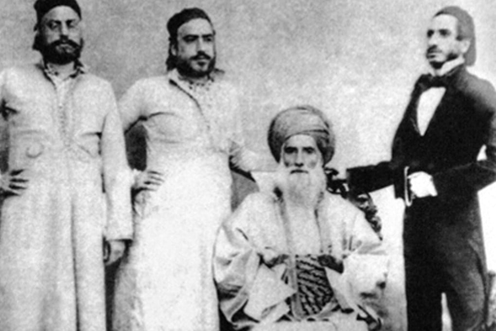 David Sassoon (seated) and his sons. Sassoon moved his family to India from Baghdad in 1832, from where the family business empire spread to Shanghai and Hong Kong. Photo: Pictures From History/Universal Images Group via Getty Images