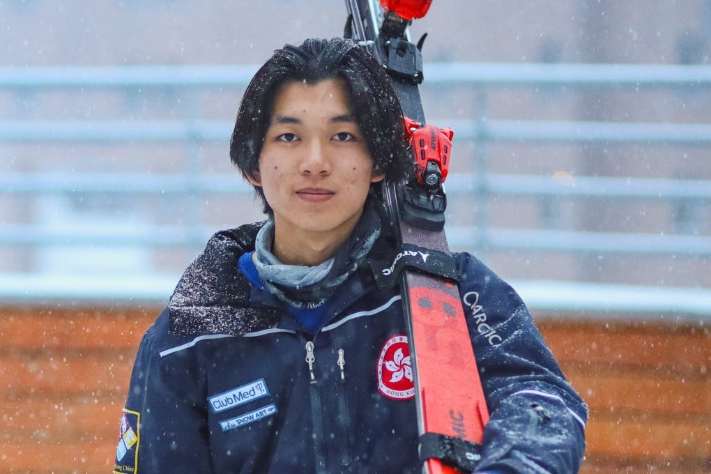 Hong Kong skier Adrian Yung Hau-tsuen is competing at the Beijing Winter Olympic Games. Photo: Skiing Association of Hong Kong