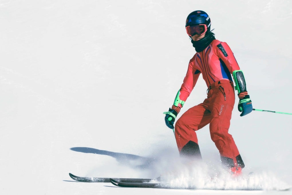 Hong Kong team skier Adrian Yung Hau-tsuen after a training session for the Beijing Winter Olympic Games at the Yanqing National Alpine Ski Centre. Photo: SF&OC