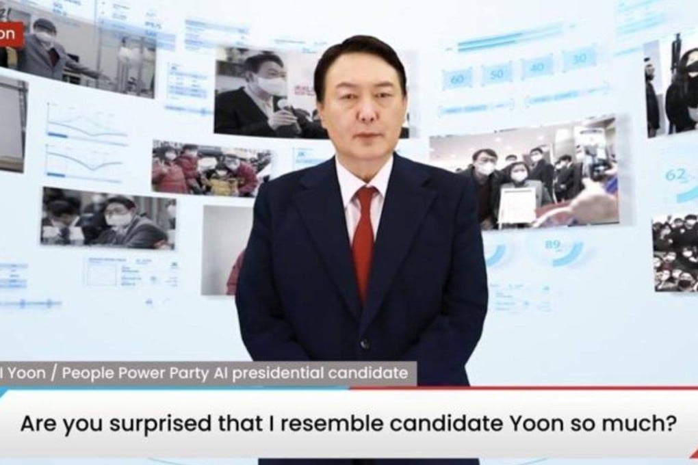 ‘AI Yoon’ is a digital avatar of South Korean presidential candidate Yoon Suk-yeol, from the main opposition party. Photo: YouTube