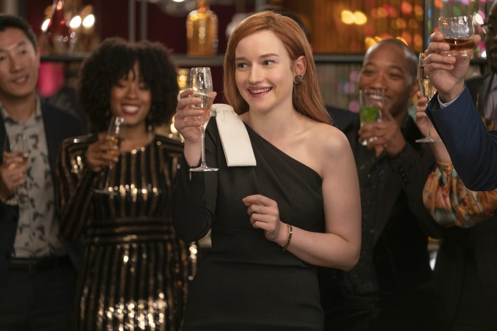 Julia Garner as Anna Delvey in a still from Shonda Rhimes’ Netflix drama series Inventing Anna, based on the life and crimes of the New York high society grifter also known as Anna Sorokin. Photo: Nicole Rivelli/Netflix