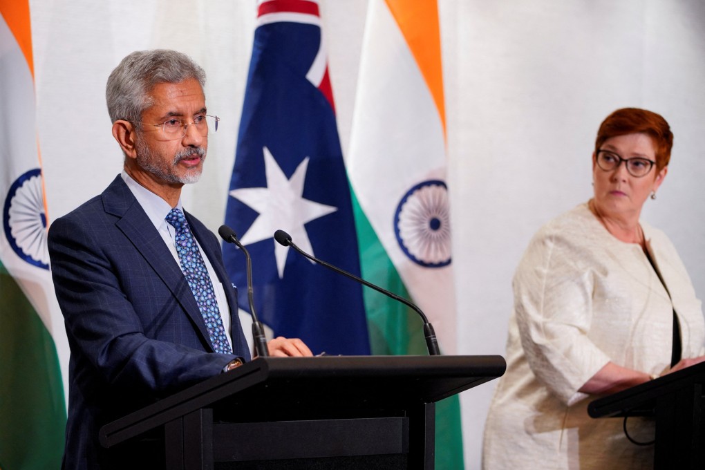 India’s foreign minister, Subrahmanyam Jaishankar, has criticised China for its alleged economic coercion of Australia. Photo: Reuters