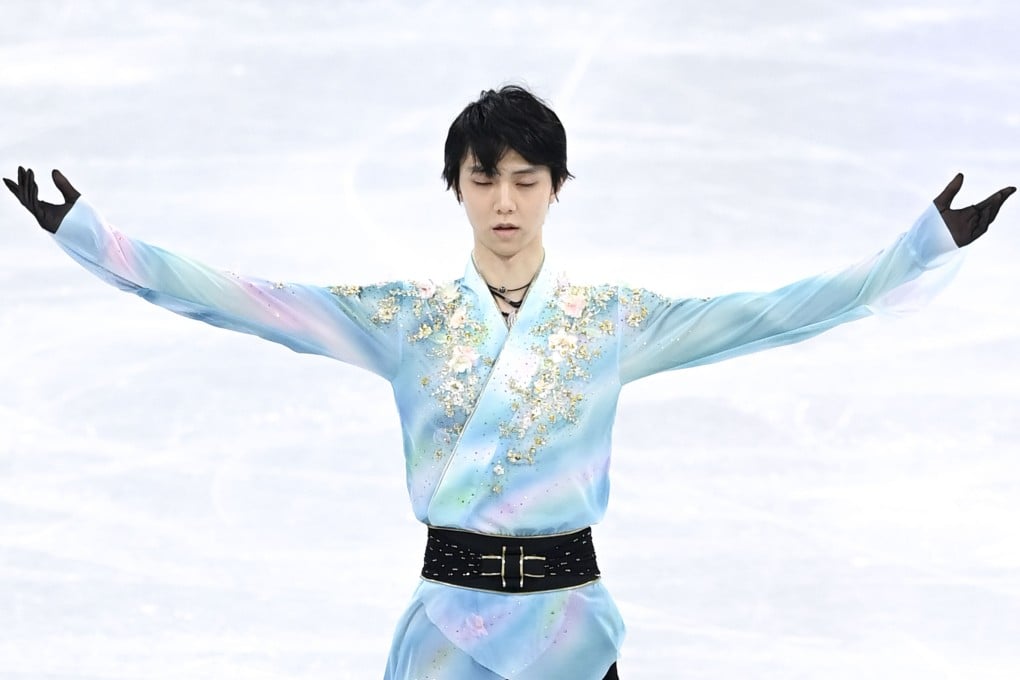 Japan’s Yuzuru Hanyu in the men’s singles free skate event at the Beijing Winter Olympic Games at the Capital Indoor Stadium. Photo: Xinhua