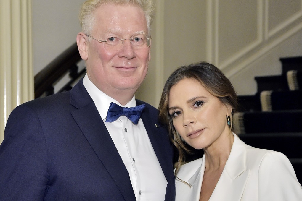 Augustinus Bader and Victoria Beckham at the Violet Grey x Victoria Beckham dinner in LA. Bader’s skincare company owes its initial popularity to endorsements from celebrities like Beckham. Photo: Getty Images