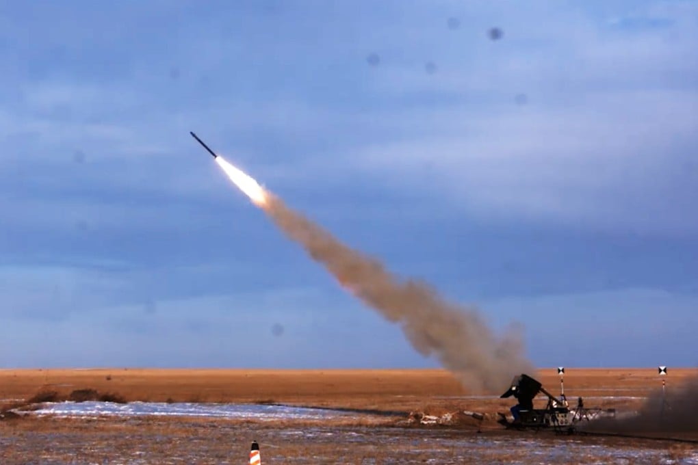 CCTV’s video shows the QW-12 missile intercepting a target during tests. Photo: CCTV