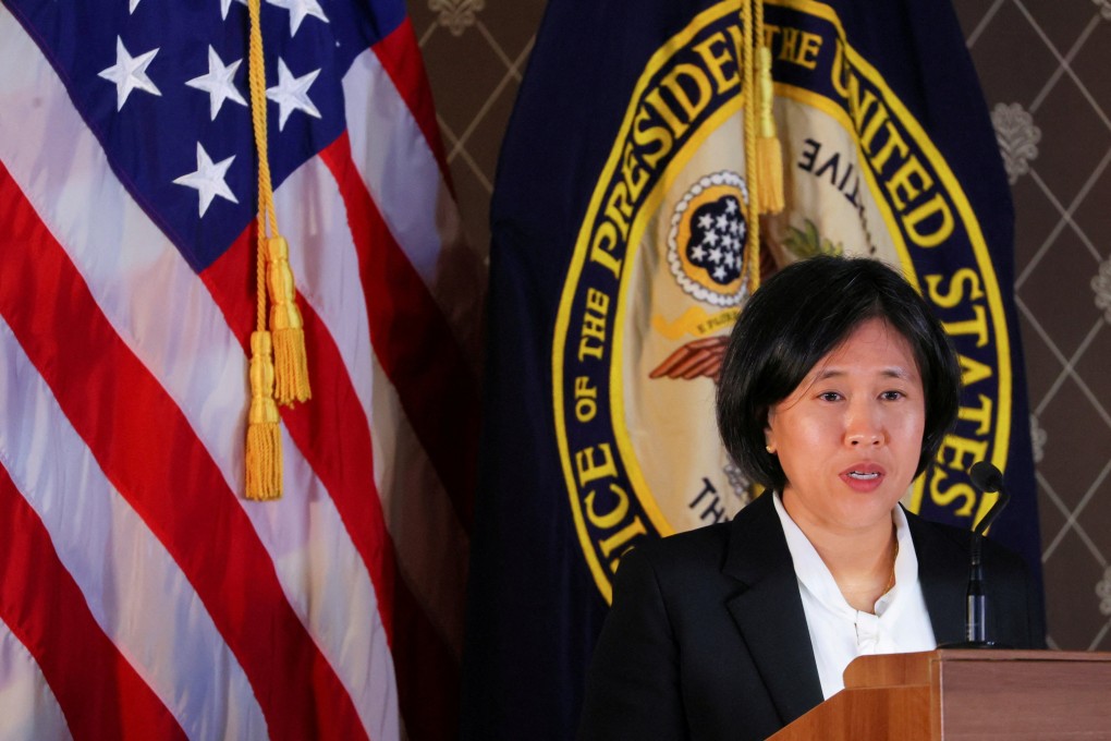 A new report by the office of US Trade Representative Katherine Tai (pictured) stresses the need to level the playing field with China and counter its policies and practices. Photo: Reuters