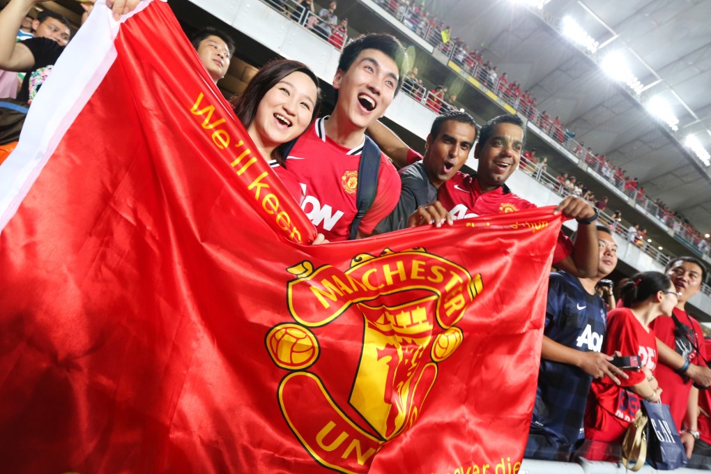 Fans of Manchester United during the match against Kitchee at Hong Kong Stadium in 2013. Photo: Handout