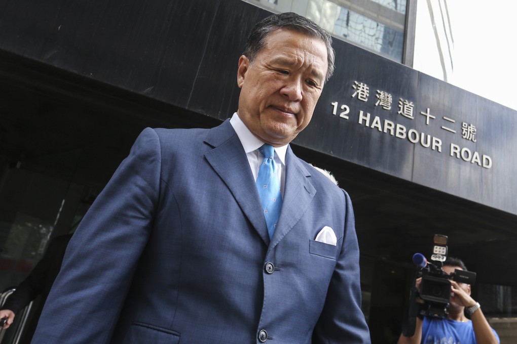 Former chairman of now-defunct Hong Kong Mercantile Exchange Limited, Barry Cheung, appears at the District Court. Photo: Dickson Lee