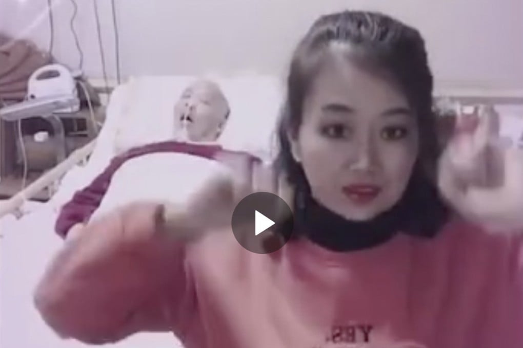 This video of Cui Fangli dancing received a lot of criticism, until details of the couple’s story emerged. Photo: Weibo