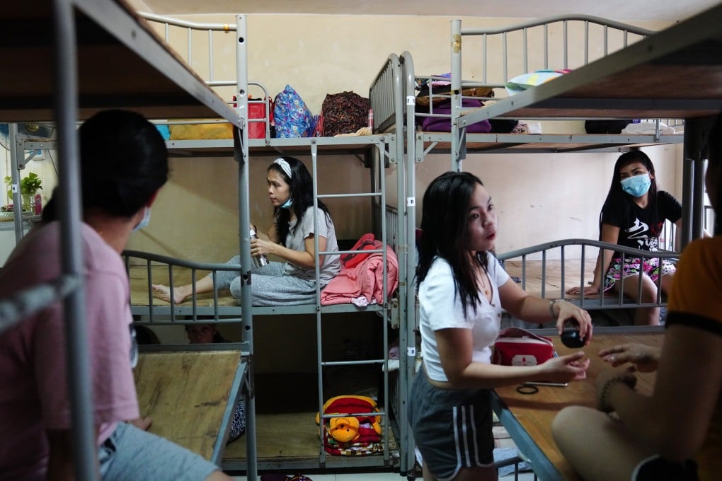 There were over 28 confirmed coronavirus cases involving domestic helpers living in boarding facilities in 2020. Photo: Sam Tsang