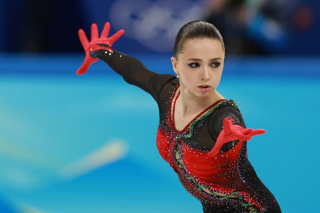 Kamila Valieva of Russia Olympic Committee at the 2022 Beijing Winter Olympics. Photo: Reuters