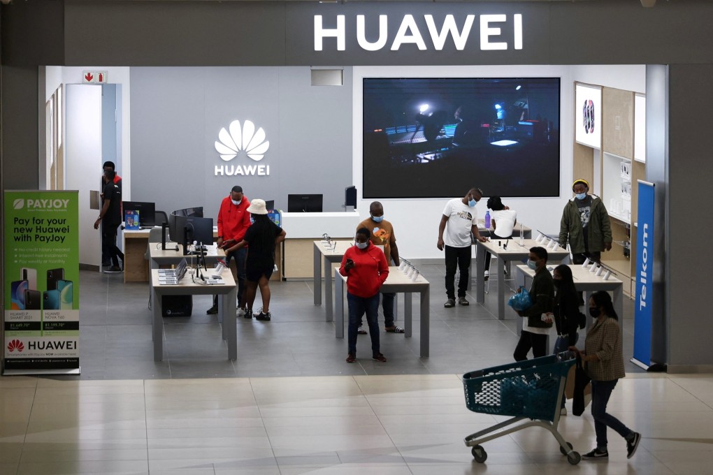 A Huawei shop in South Africa. Photo: Reuters