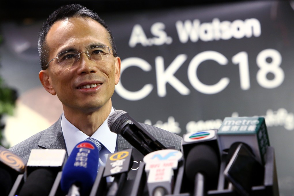 Victor Li Tzar-Kuoi, Chairman and Group Co-Managing Director of CK Hutchison Holdings, during the opening event of CKC18, a shopping concept store operated by A.S. Watson Group (ASW), at Cheung Kong Center in Central on 31 May 2018. Photo: Edmond So