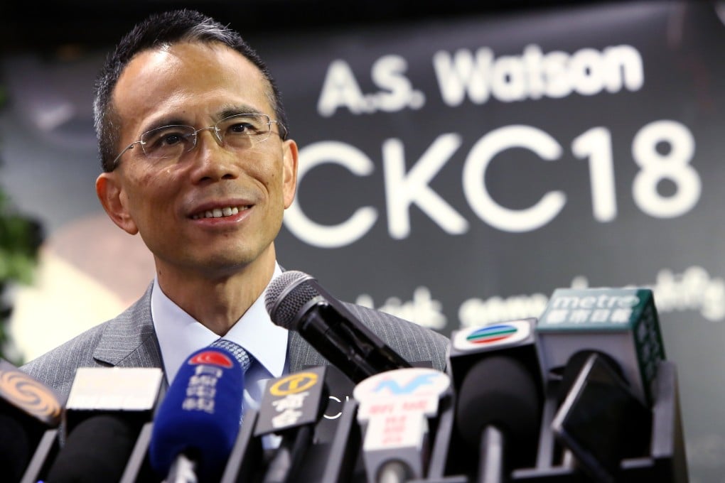 Victor Li Tzar-Kuoi, Chairman and Group Co-Managing Director of CK Hutchison Holdings, during the opening event of CKC18, a shopping concept store operated by A.S. Watson Group (ASW), at Cheung Kong Center in Central on 31 May 2018. Photo: Edmond So