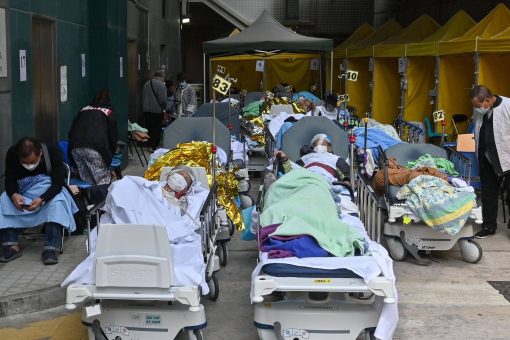 The need for patients, many of them elderly, to lie outside in cold weather for as long as three days before admission is shocking. Photo: AFP