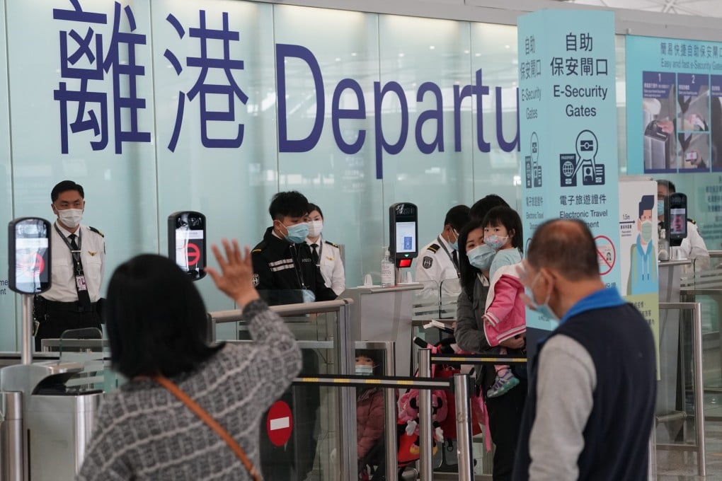 The departures hall of Hong Kong International Airport in Chek Lap Kok on 31January 2021. Photo: Felix Wong