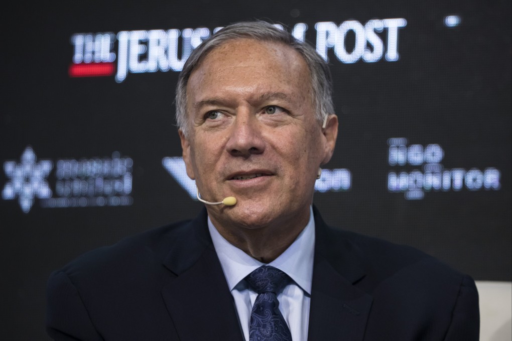 Former US secretary of state Mike Pompeo speaks at a conference in Jerusalem in October. There has been speculation he is considering a 2024 presidential run. Photo: Getty Images